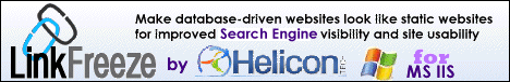 Helicon Link Freeze for Database Driven Sites