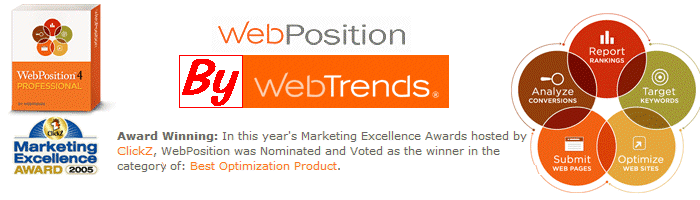 WebPosition Pro Version 4 by WebTrends - Award Winning Web Analytics